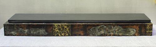 Paul Evans Wall Mounted Slate Top Console.