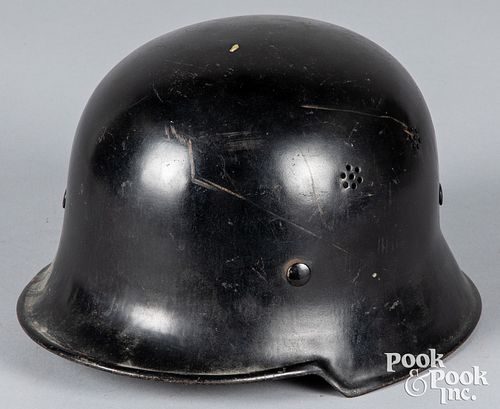 German WWII M34 civic police helmet