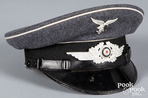 German WWII Luftwaffe visor cap, Hermann Goring