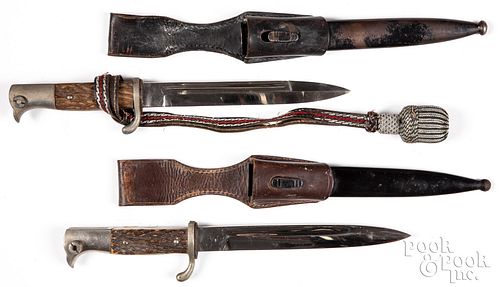 German bayonet, scabbard, frog and sword knot