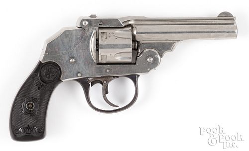 Two Iver Johnson nickel plated revolvers