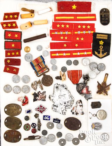 Miscellaneous Japanese military items, most WWII