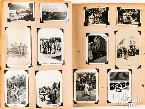 WWII photo scrapbook,  etc.