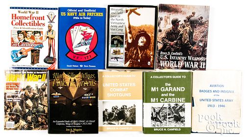Group of US military reference books