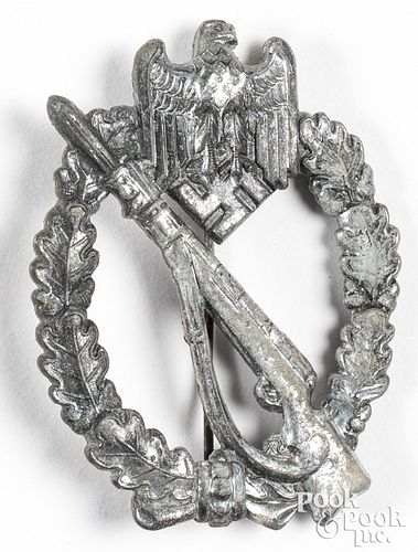 German WWII silver Infantry Assault badge