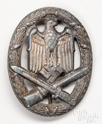 German WWII General Assault badge, heavy