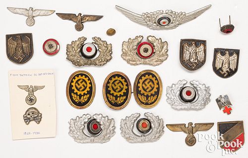 Miscellaneous WWII German hat insignias