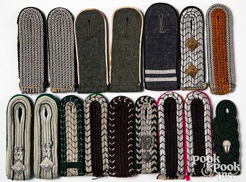 Grouping of German WWII shoulder boards