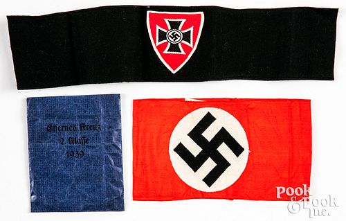 German WWII armbands, to include a veteran armband