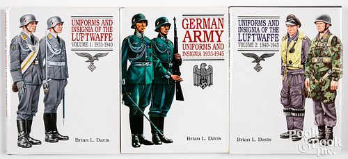 Three Brian Davis German military reference books