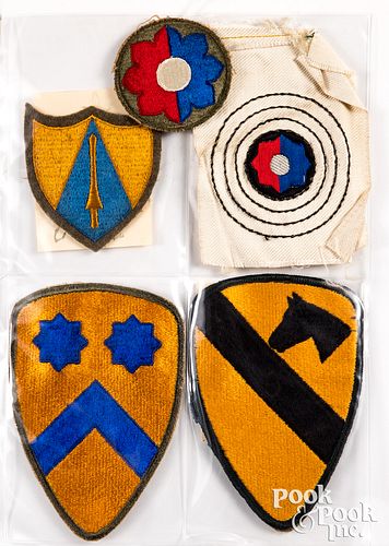 Large group of US WWII and later uniform patches