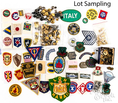 Group of US WWII and later uniform patches