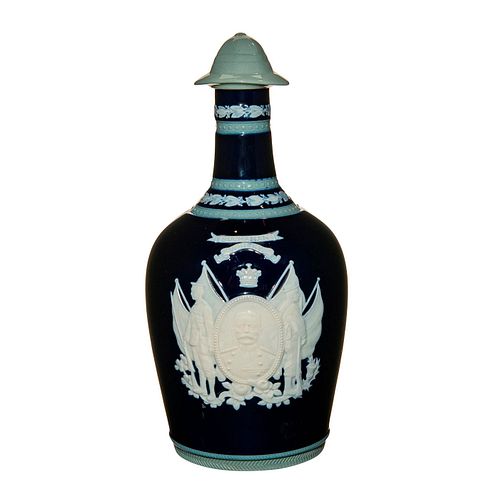 Copeland Spode Buchanan Whisky Flask With Lid