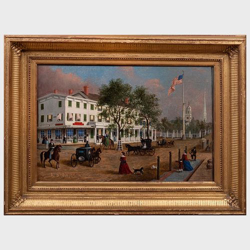 John Evers (1797-1884): North East Corner, Front Street, Hempstead, New York
