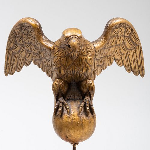 Giltwood Eagle Formed Finial