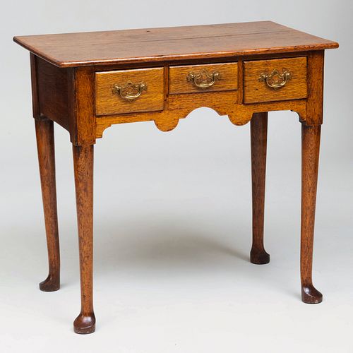 George II Carved Oak Side Table