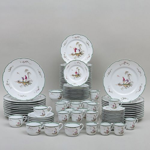 Raynaud Limoges Porcelain Chinoiserie Dinner Service