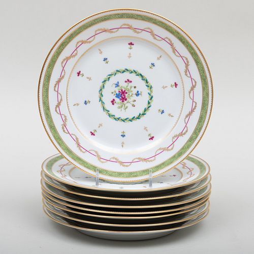 Set of Eight Haviland Limoges Lunch Plates