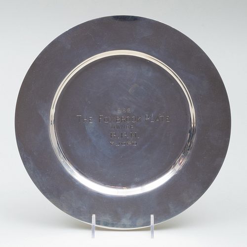 American Silver Racing Trophy Plate