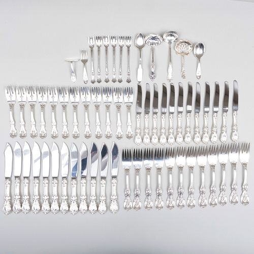 Gorham Silver Part Flatware Service in the 'Francis I' Pattern