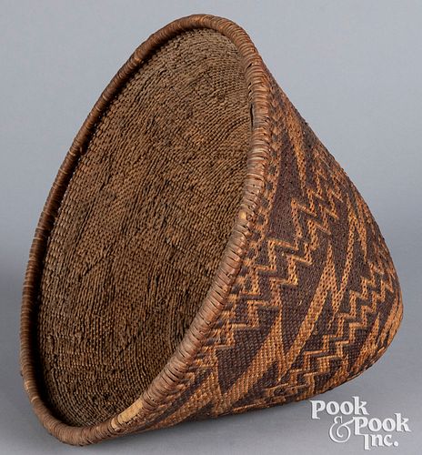 Native American Indian woven burden basket