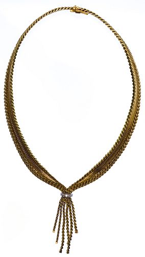 Grosse 18k Yellow Gold and Diamond Necklace