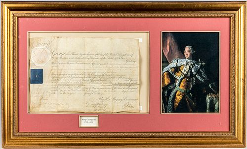 King George III signed vellum military appointment