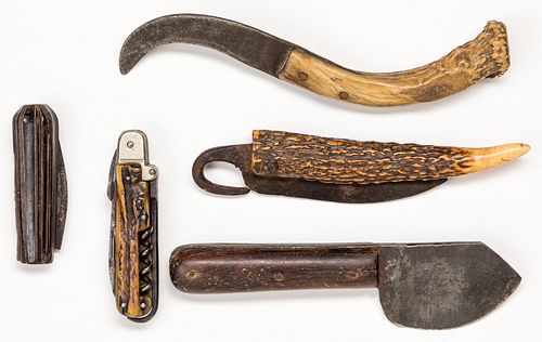 Five early knives