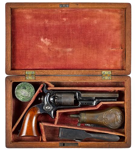 Cased Colt Root 1855 side hammer revolver
