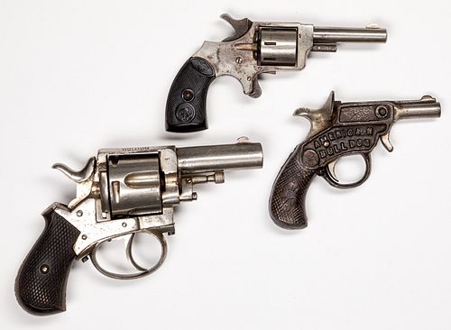 Two nickel plated revolvers
