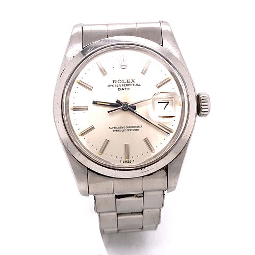 Stainless Steele ROLEX Date WatchÂ 