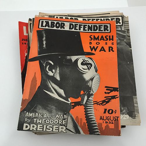 Group 1920s-30s Labor Defender Labor Herald Newspapers