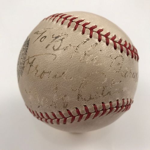 1938 Babe Ruth Signed Autographed Baseball PSA/DNA