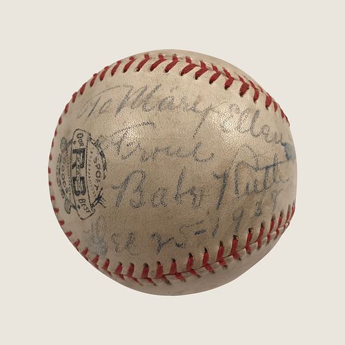 1938 Babe Ruth Signed Autographed Baseball PSA/DNA