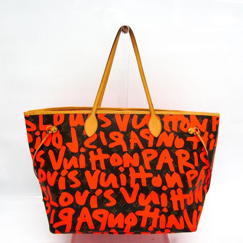 Louis Vuitton Monogram Graffiti Neverfull GM M93702 Tote Bag Orange