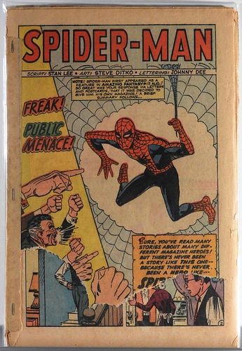 Marvel Comics Amazing Spider-Man #1 Coverless Comp