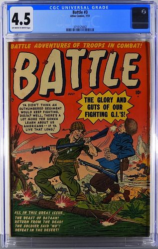 Atlas Comics Battle #3 CGC 4.5