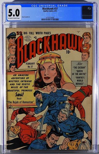 Quality Comics Blackhawk #37 CGC 5.0