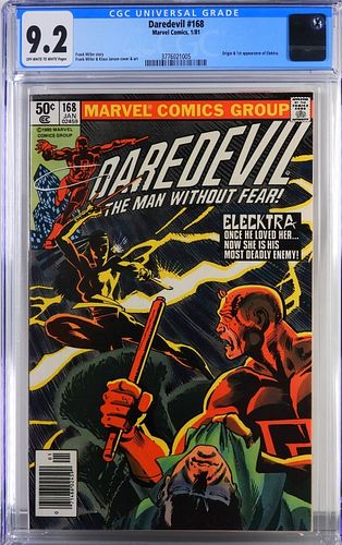 Marvel Comics Daredevil #168 CGC 9.2