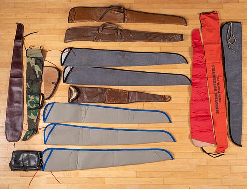 Group of rifle and pistol cases