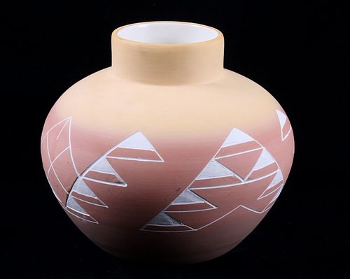 Pueblo Signed Decorative Pottery Vase