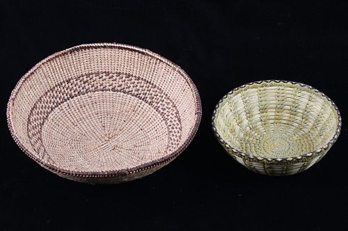 Papago Indian Hand Woven Coil Baskets