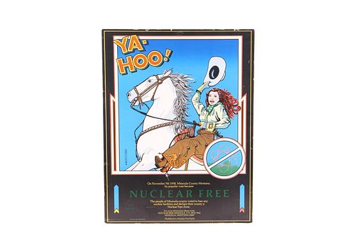 Rare Dolack Nuclear Free Missoula 1979 Poster