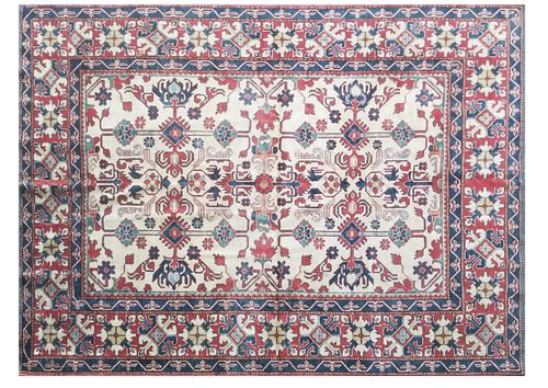 Shirvan Kazak Hand Knotted Wool Carpet