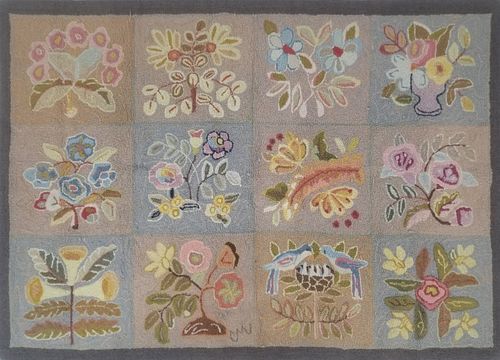 Claire Murray Spring Bouquet Floral Album Hooked Rug