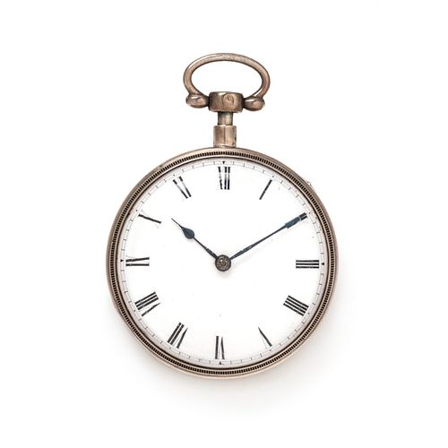 SILVER QUARTER REPEATER OPEN FACE POCKET WATCH