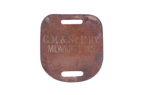 Milwaukee, Wisconsin C.M. & St. Paul Railway Badge