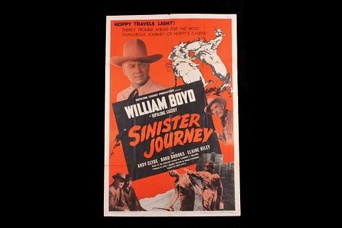 "Sinister Journey" A William Boyd Movie Poster