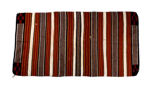 Navajo Banded Chinle Red Cross Rug c. 1930's