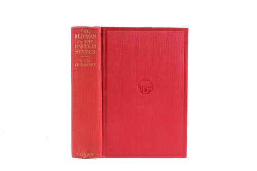 1923 1st Ed. The Red Man in the U.S. by Lindquist